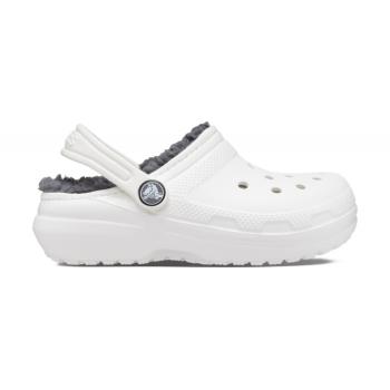 Crocs™ Classic Lined Clog K White/Grey