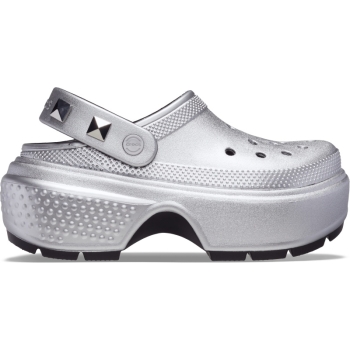 Crocs™ Stomp Metallic Clog Silver