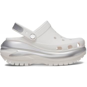 Crocs™ Mega Crush Metallic Clog White/Silver